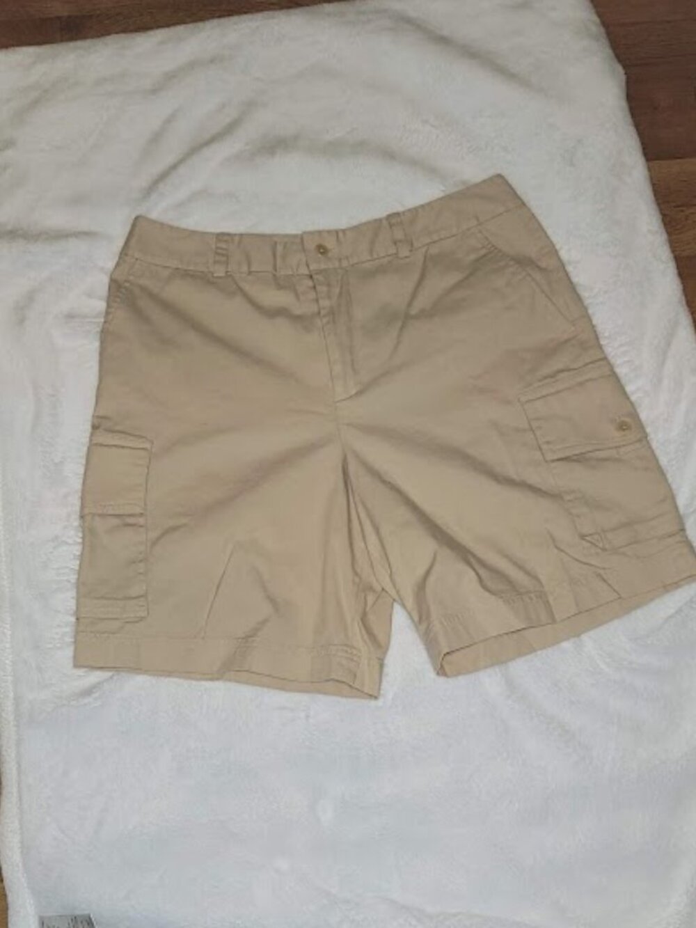 Lauren Ralph Lauren Khaki Cargo Shorts Women's Size 10 Cotton Stretch Classic